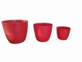 Osłonka na donicę Patrycja 11 cm - czerwona