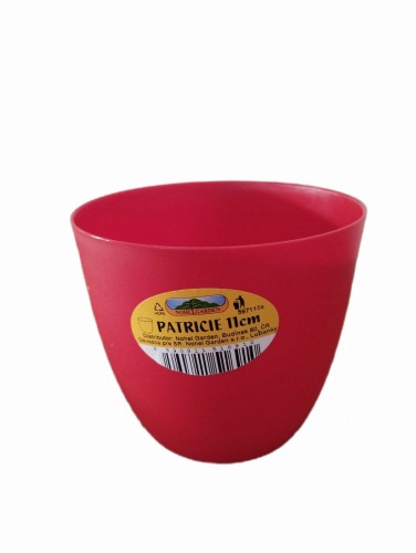 Osłonka na donicę Patrycja 11 cm - czerwona
