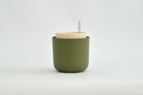 Doniczka TOLITA AIR 19 cm samonawadniająca Plastia - zielona