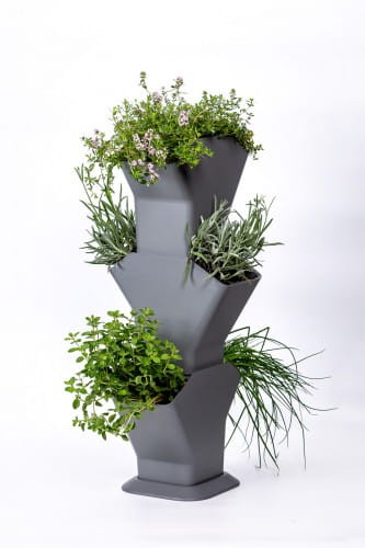 Doniczka pionowa TREE - samonawiadniająca - 3 elementowa